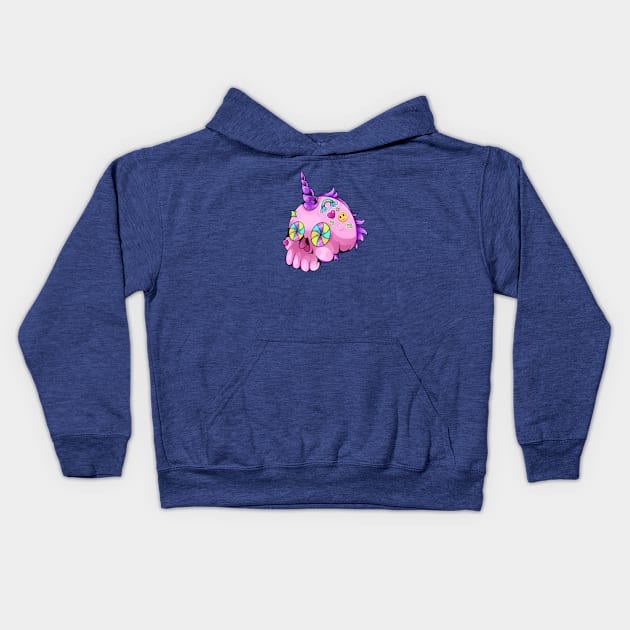 unicorn skull Kids Hoodie by Harsimran_sain